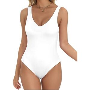 Babaton White bodysuits